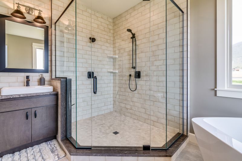 Close-up of Glass Shower Door